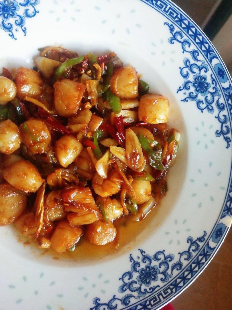 爆炒新鲜扇贝丁（瑶柱）—内陆人民吃不到版