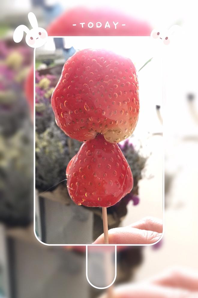 草莓🍓冰糖葫芦的做法