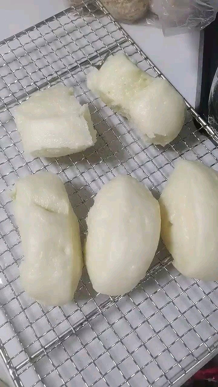中种法做牛奶蜜豆馒头