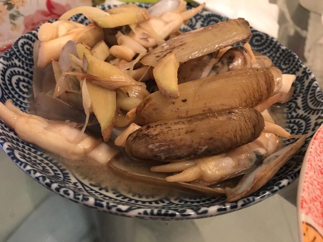 黄酒葱姜炝蛏子—一个妙招，蛏子完整不掉壳鲜嫩又多汁