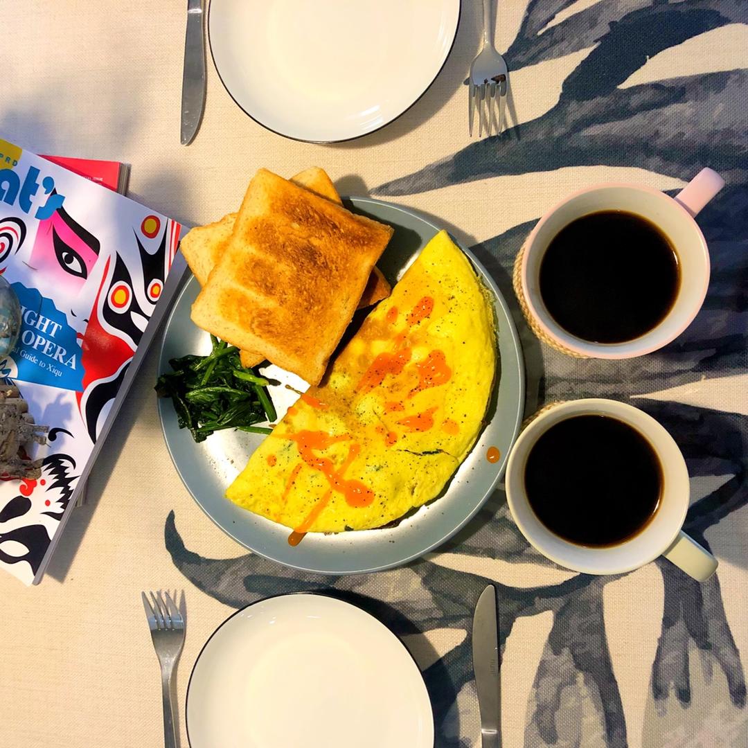 西式早餐Cheese Omelet!