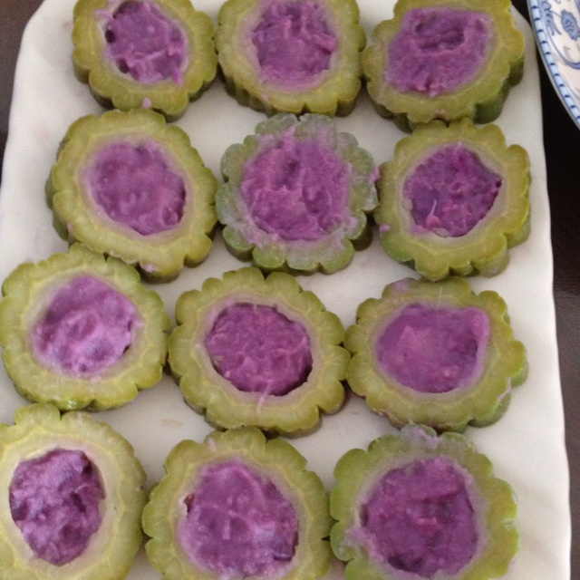 紫薯苦瓜圈