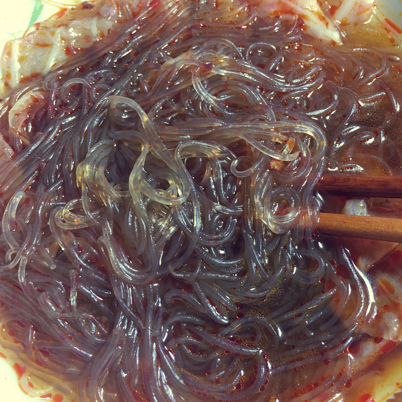 快手酸辣粉丝(米线)