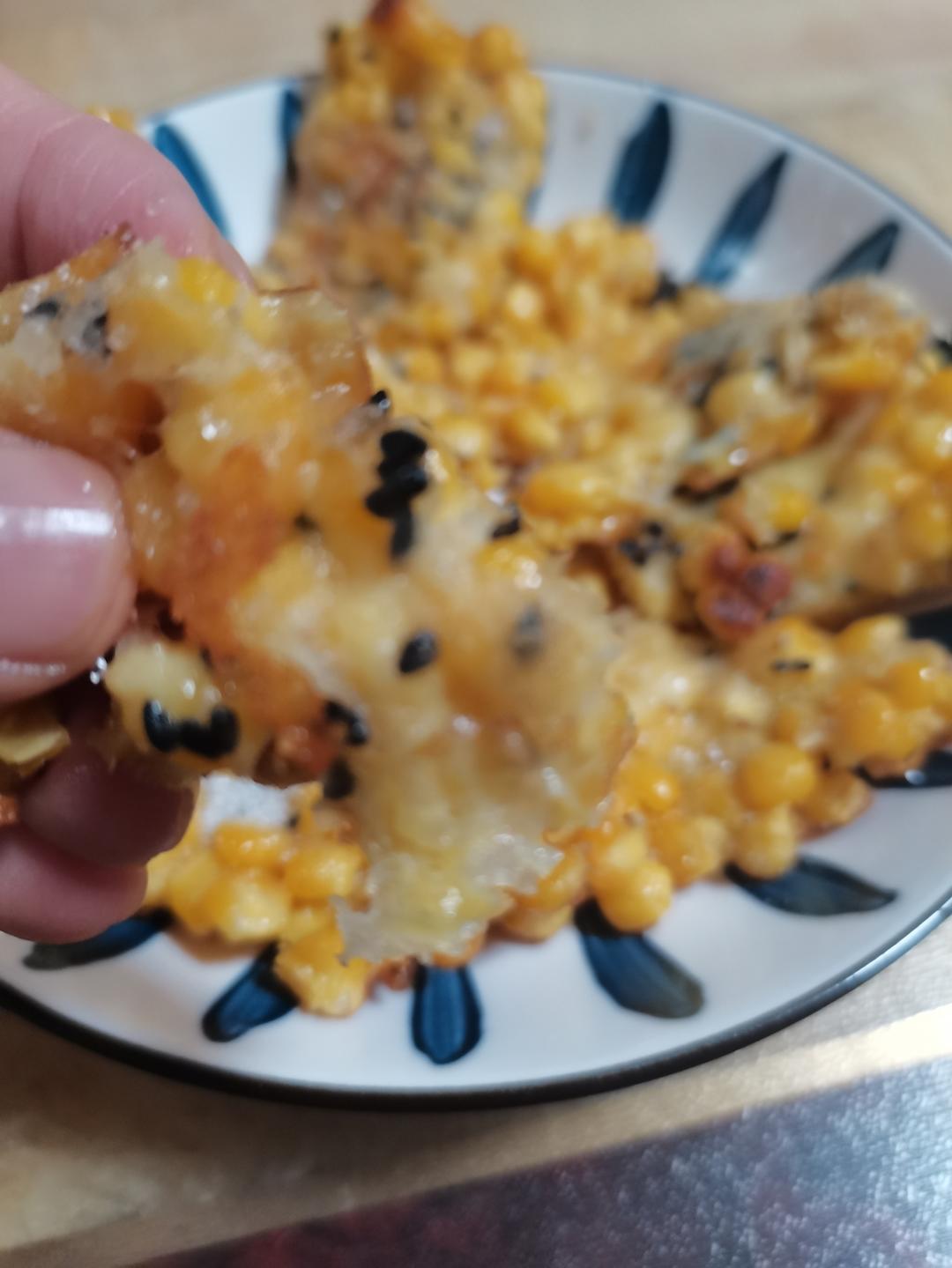 黄金玉米烙（来自抖音）