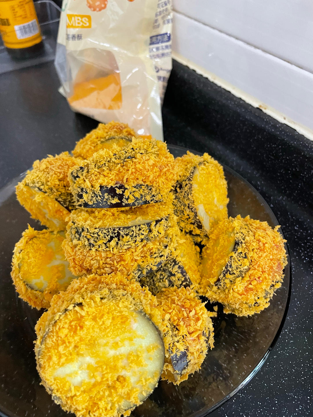 空气炸锅炸茄盒