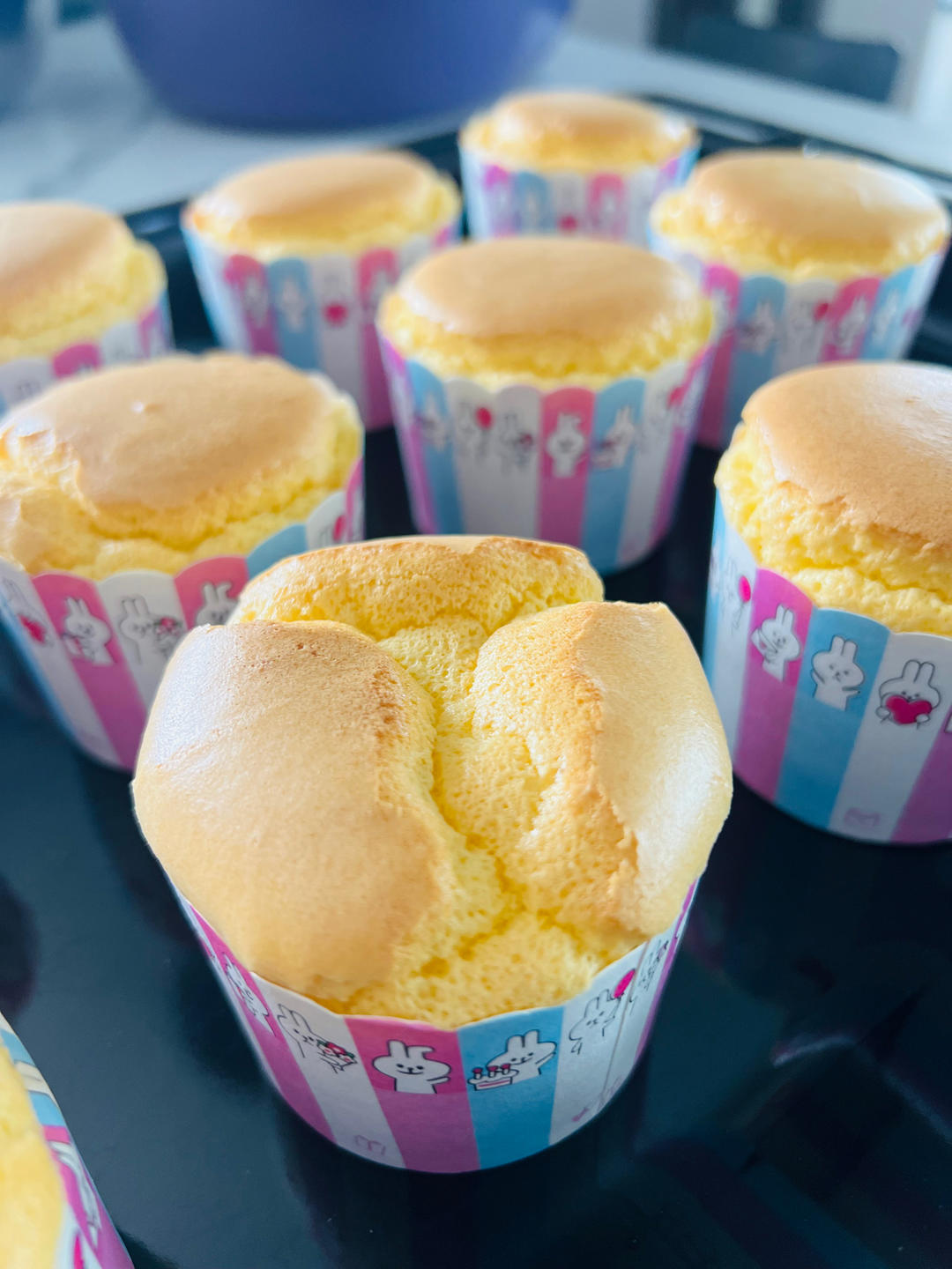 不塌陷不开裂不缩腰杯子蛋糕分享