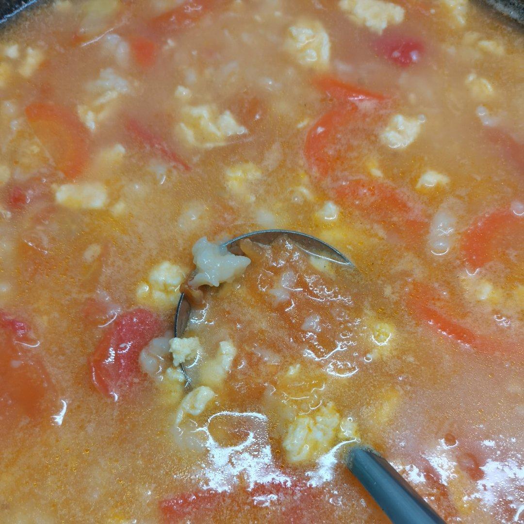 西红柿鸡蛋疙瘩汤
