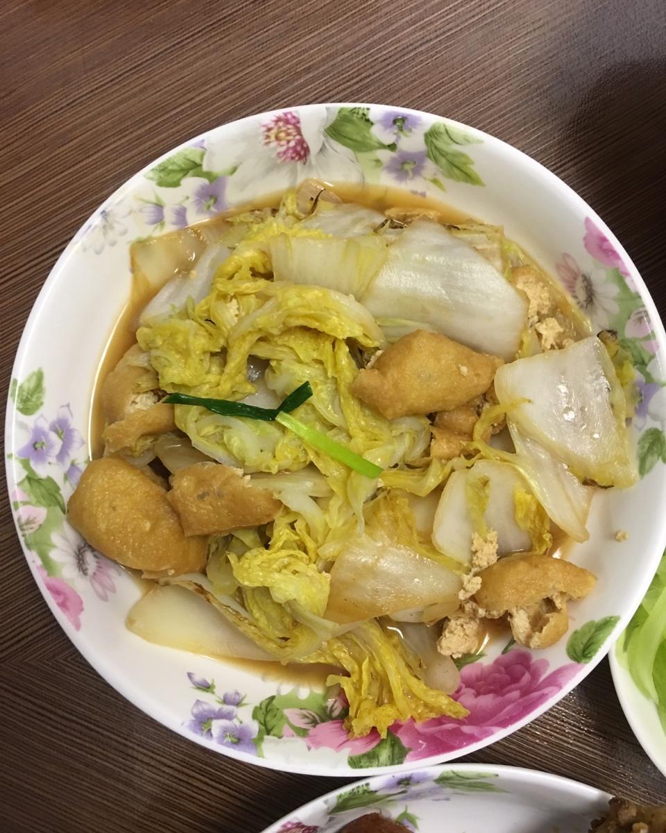 白菜油豆腐