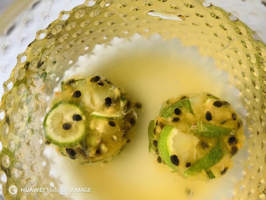 冷冻柠檬百香果蜜