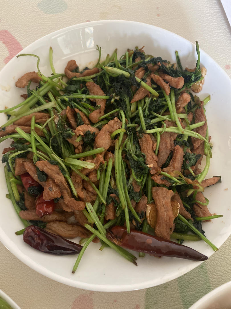 香辣肉丝 Spicy Shredded Pork with Coriander