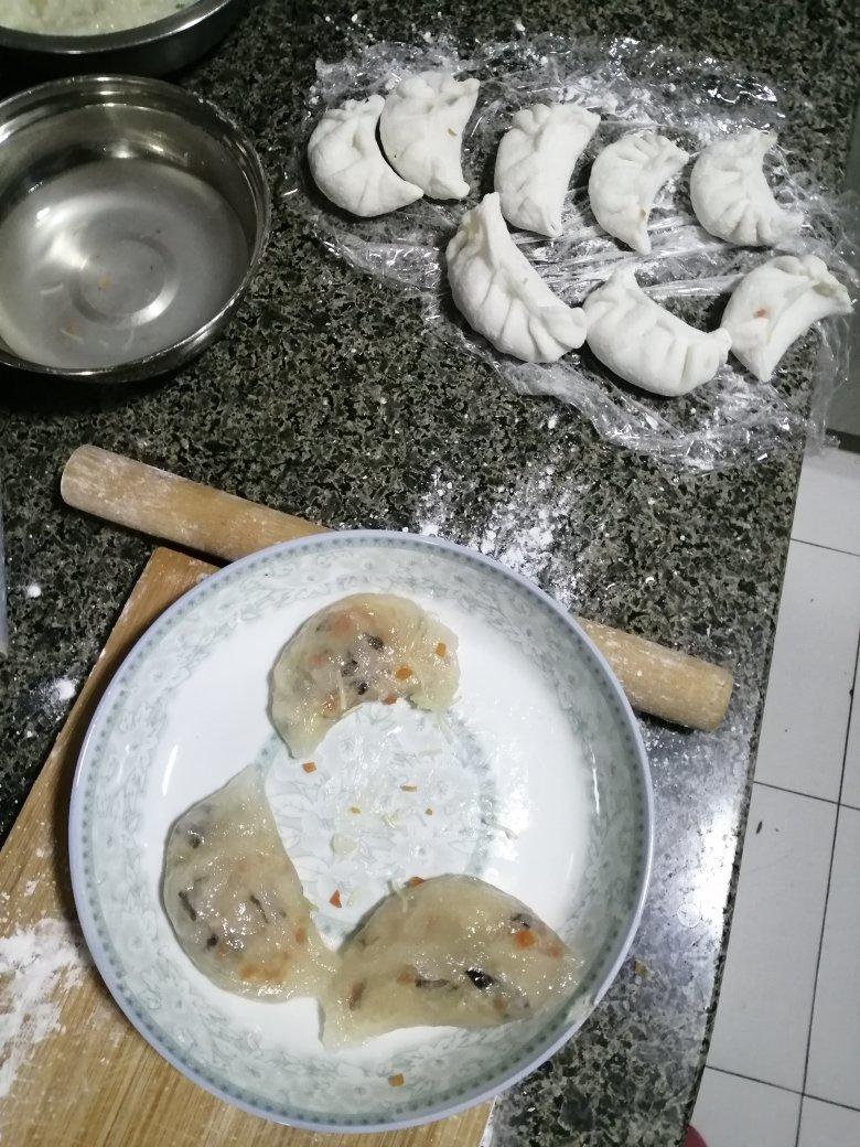 『简单』水晶饺子皮(木薯粉)