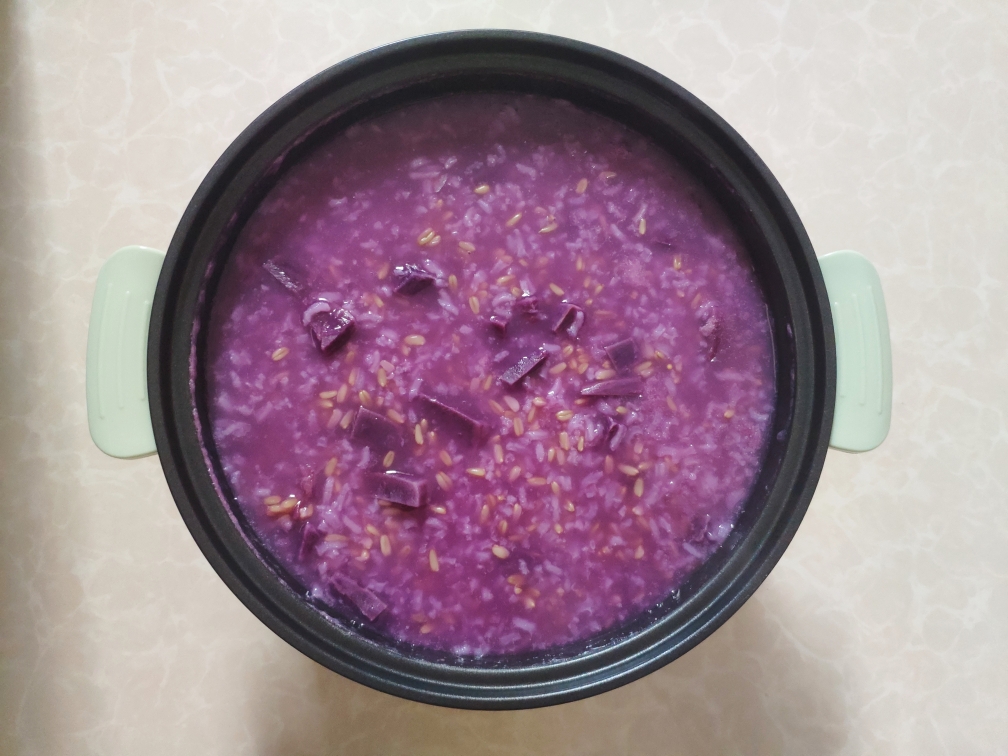 紫薯燕麦粥图图片