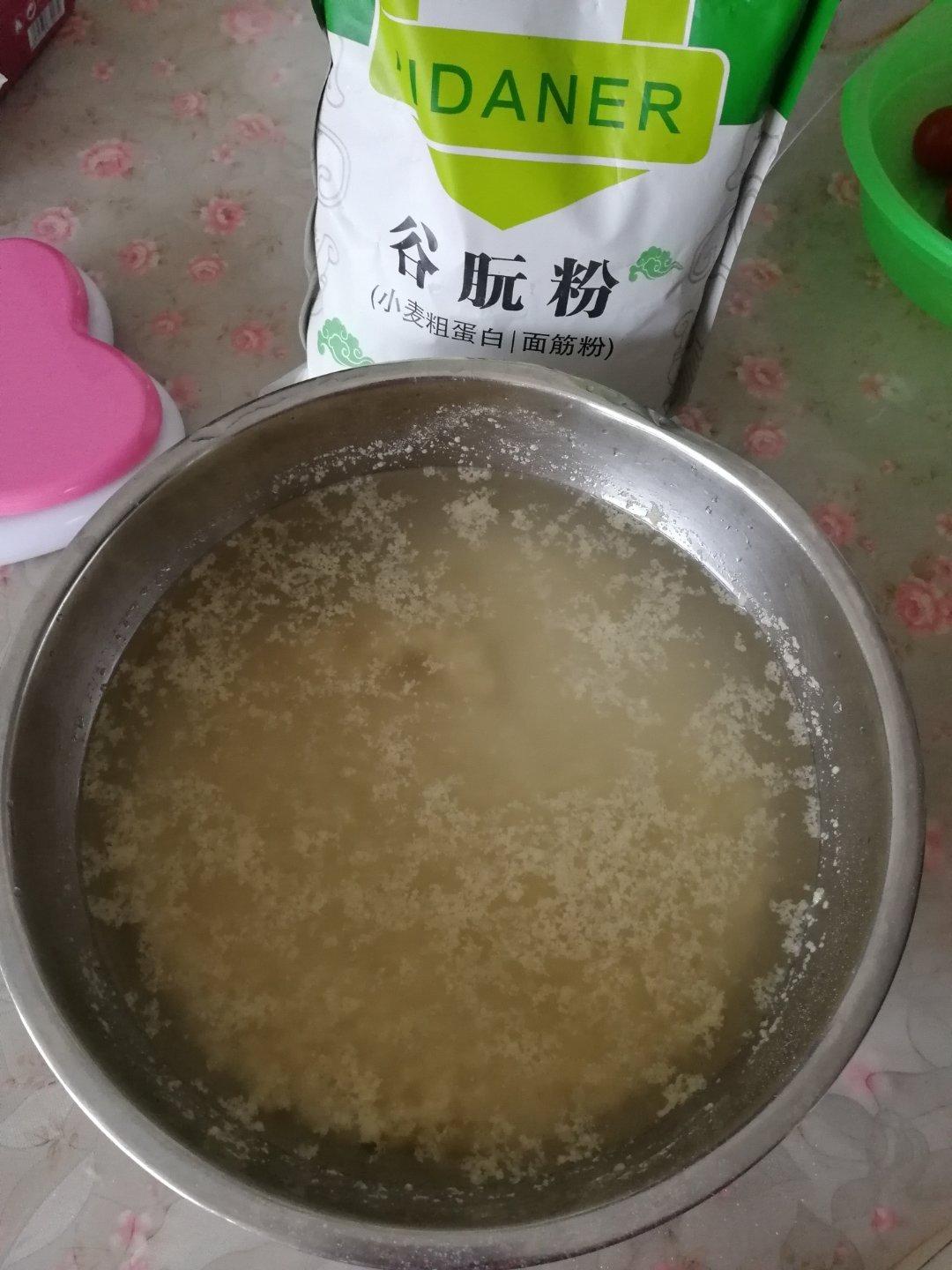 自制面筋1⃣️不用洗面版，操作简单，成功率百分百，内附卷面筋视频！