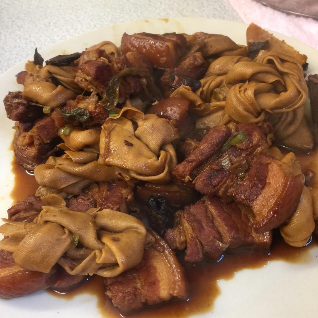 百叶结烧肉