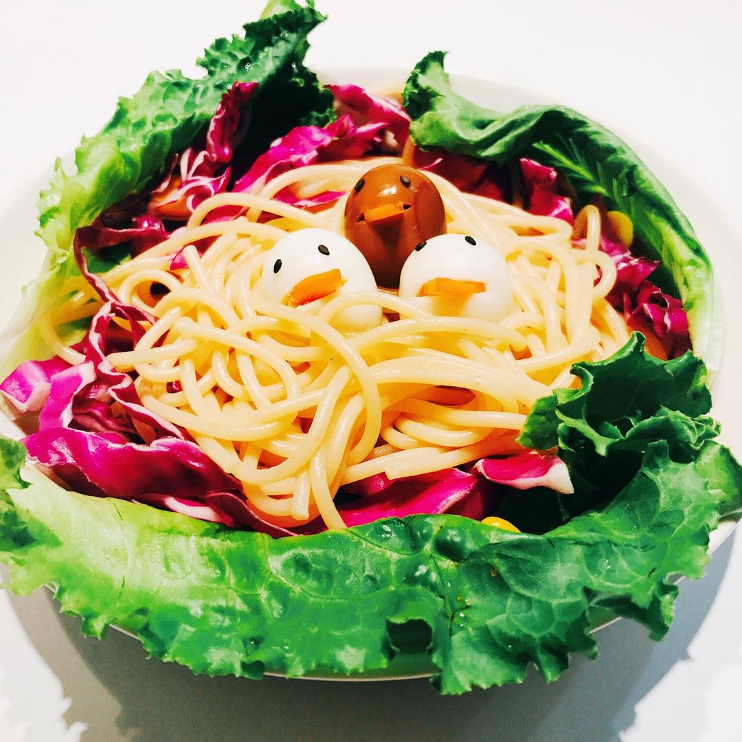 饥饿的小鸟面条