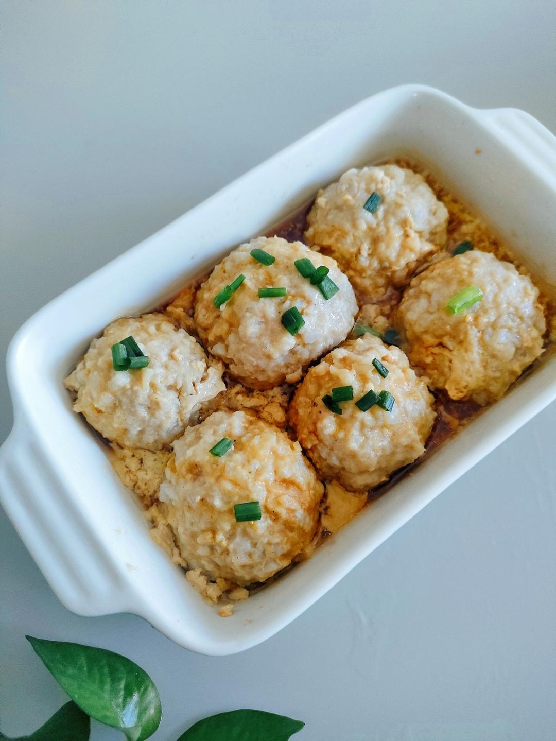 莲藕蒸肉丸