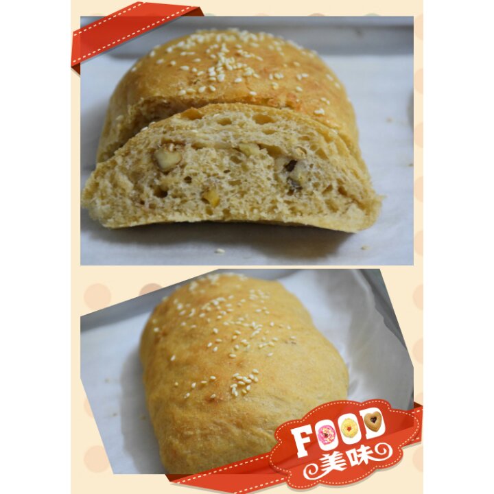 全麦蔓越莓软式欧包（免揉）