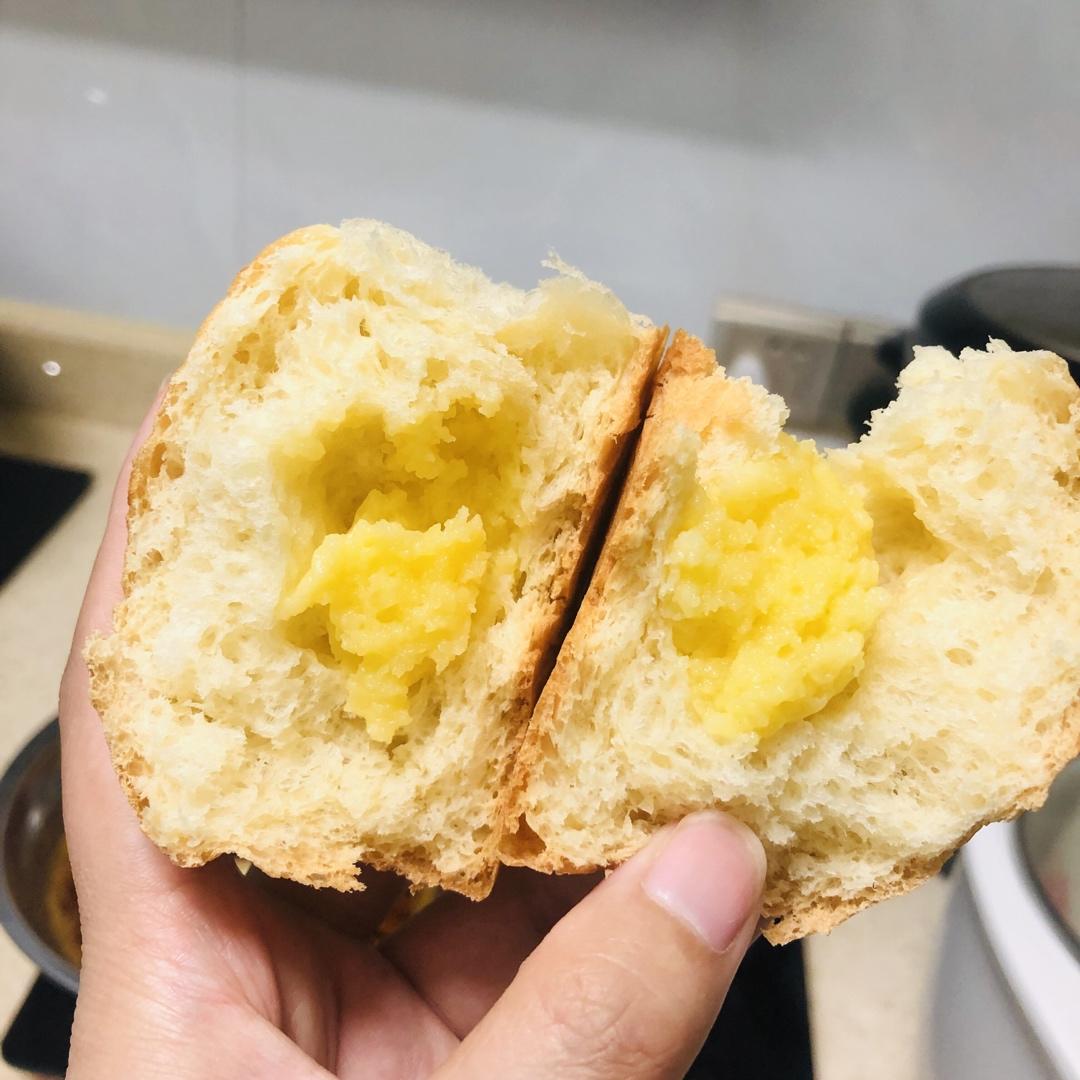 奶黄小餐包-一次发酵超好吃（附快手奶黄馅制作方法）