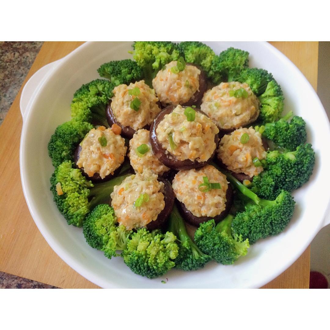 豆腐肉末酿香菇