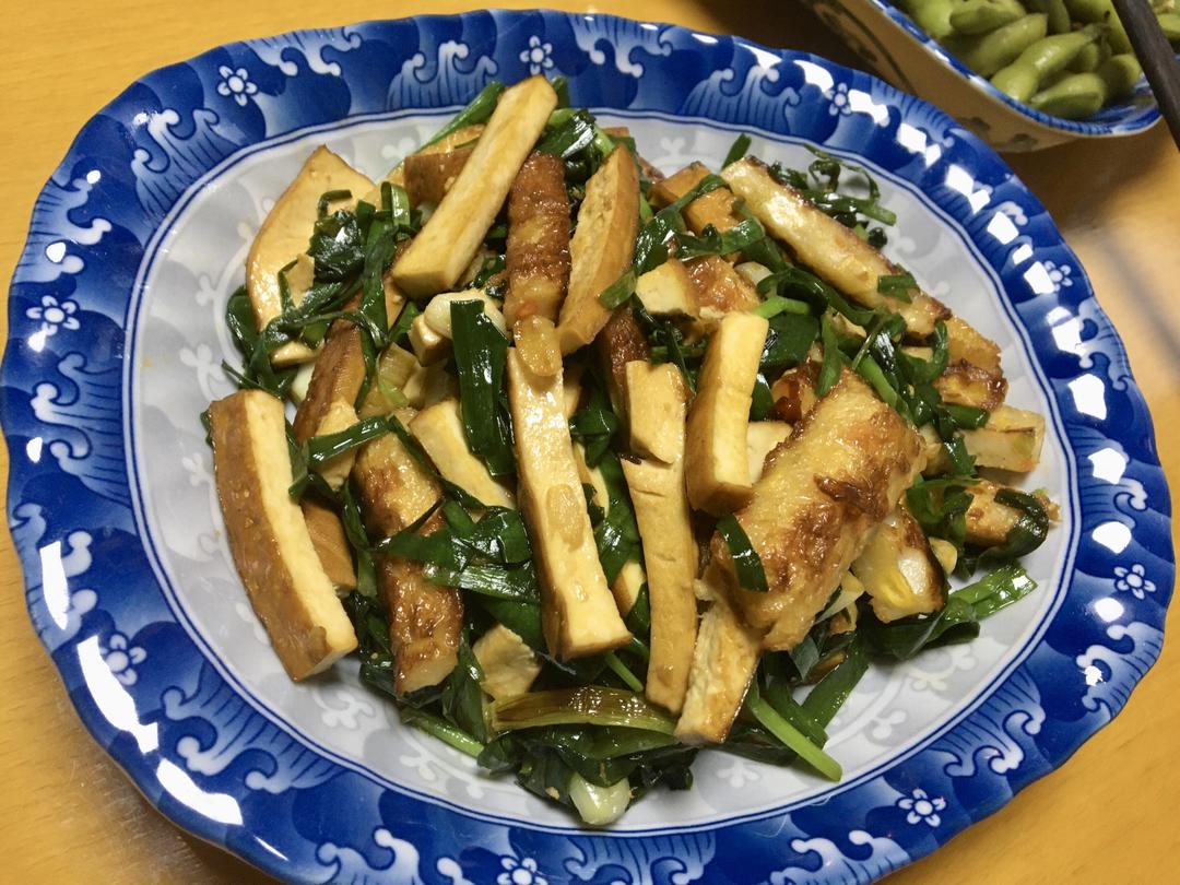 小炒韭菜豆腐干