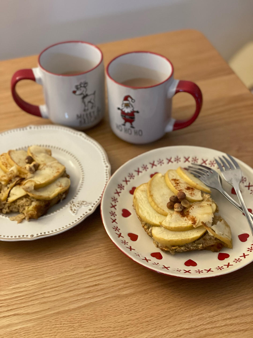肉桂苹果燕麦松饼