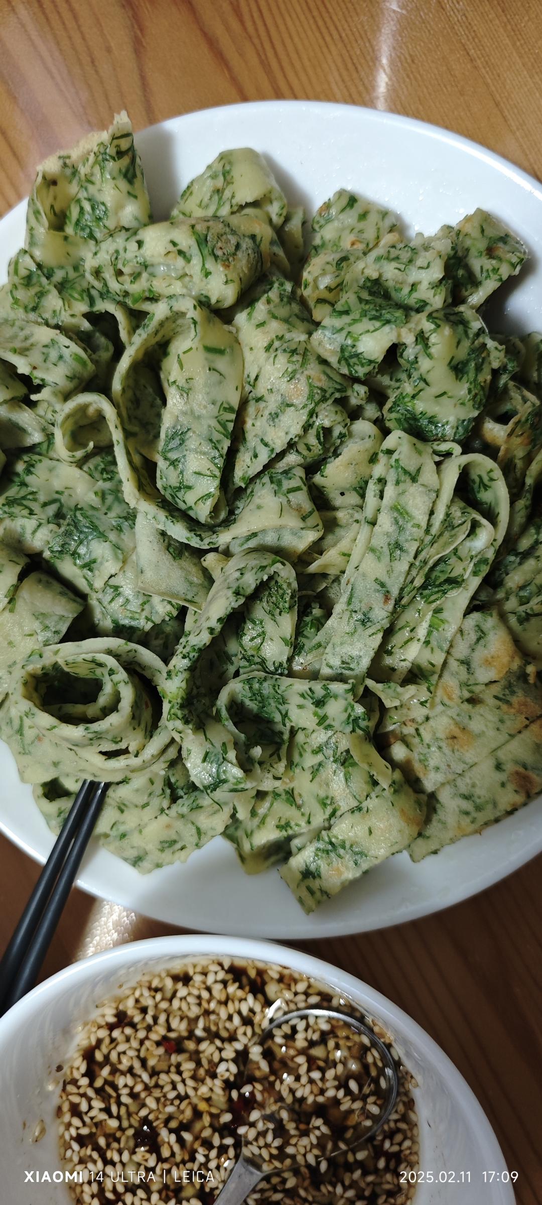 茴香煎饼