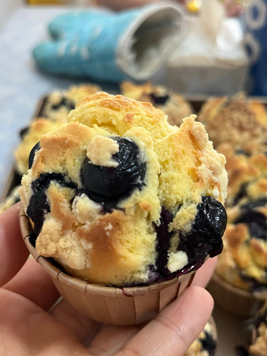 会爆浆的蓝莓玛芬蛋糕