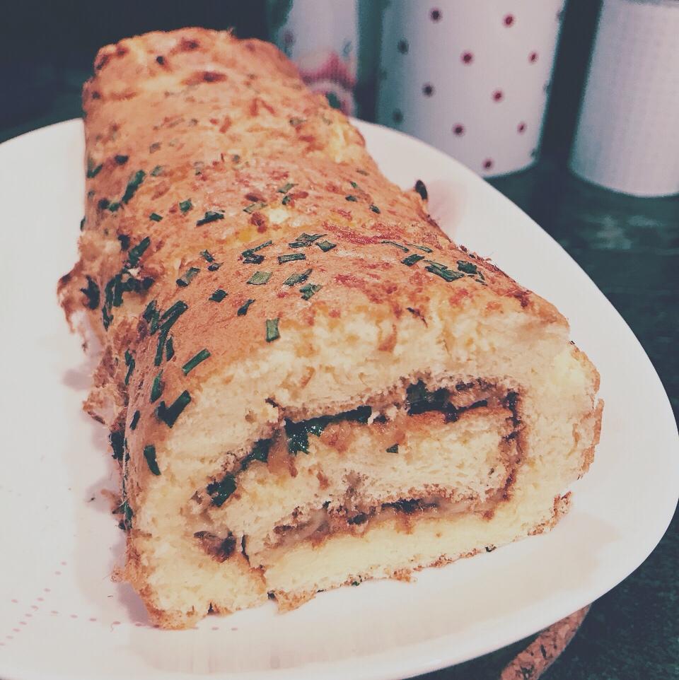 香葱肉松肥蛋糕卷～
