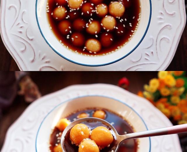 红薯糯米红糖小汤圆的做法