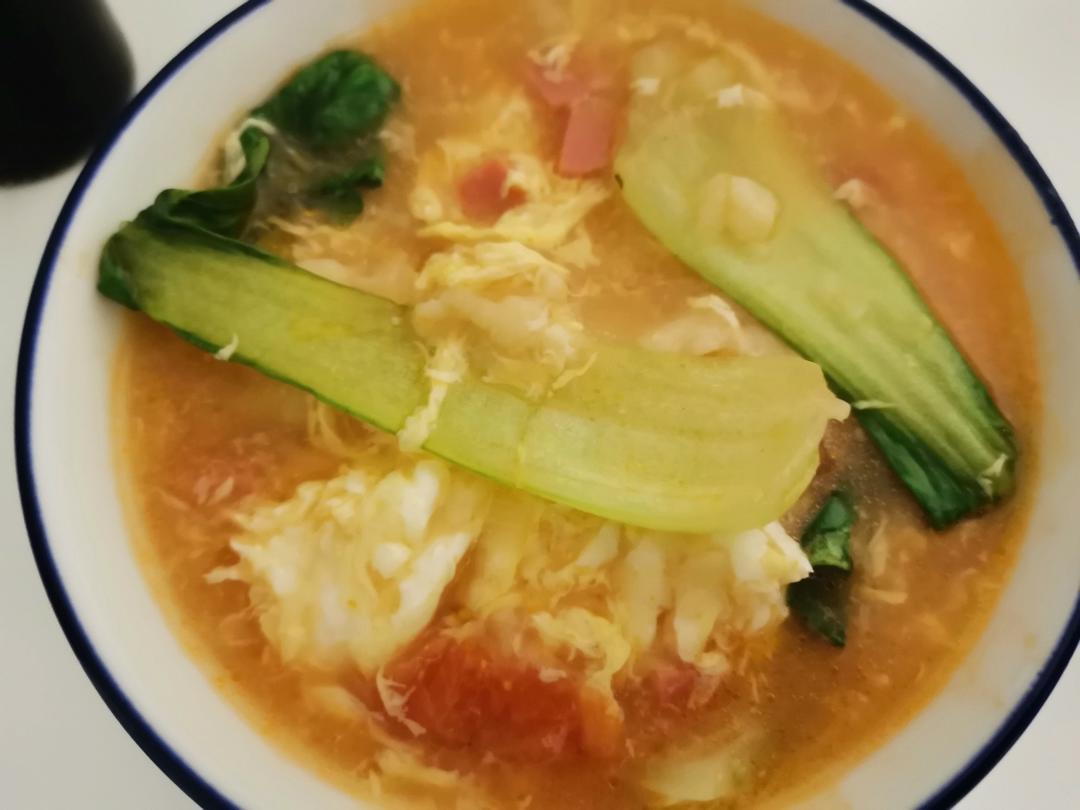 西红柿鸡蛋疙瘩汤