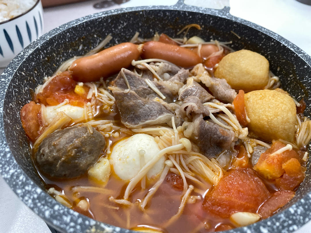 百吃不厌的番茄肥牛锅🍅皇后锅