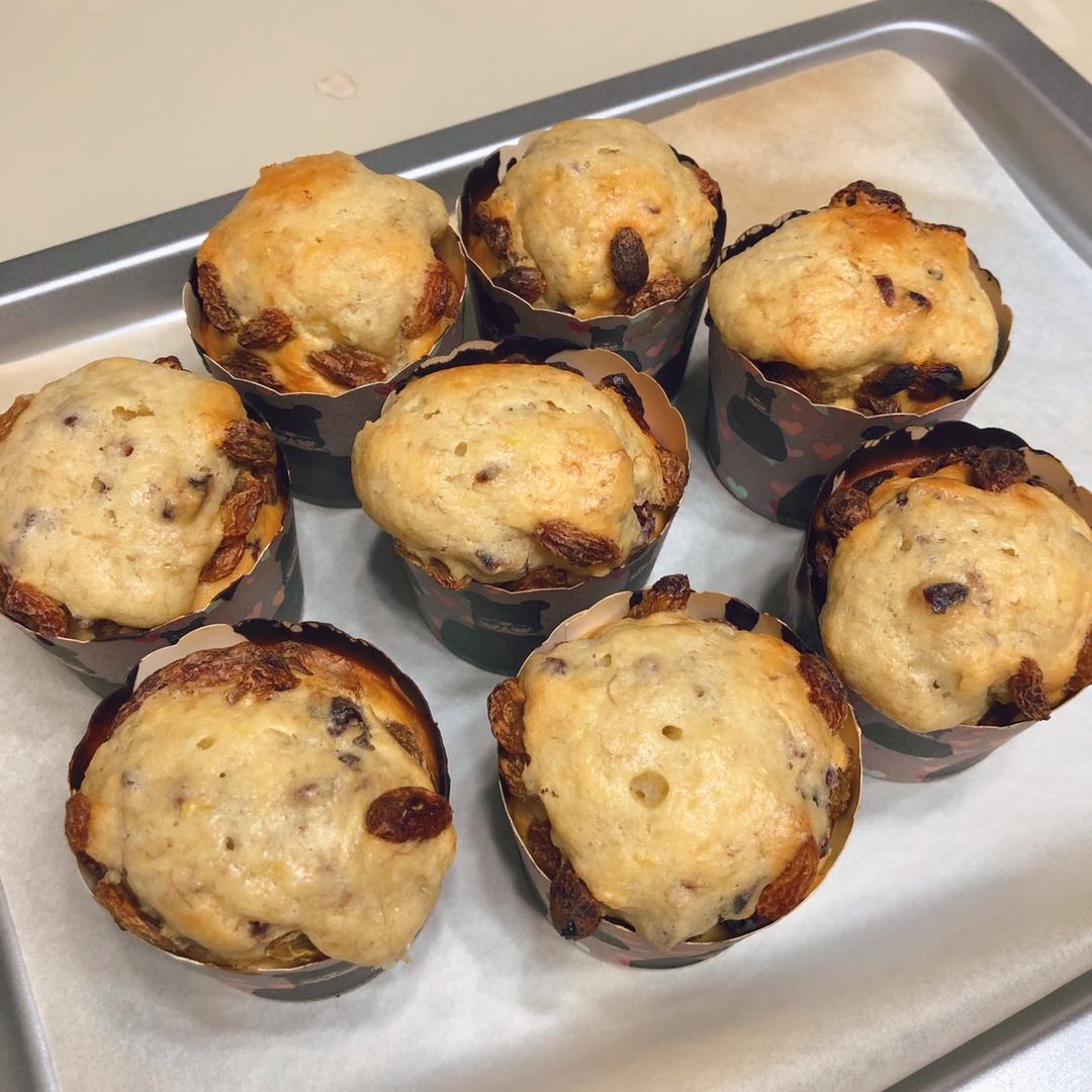 少女心的香蕉蔓越莓玛芬