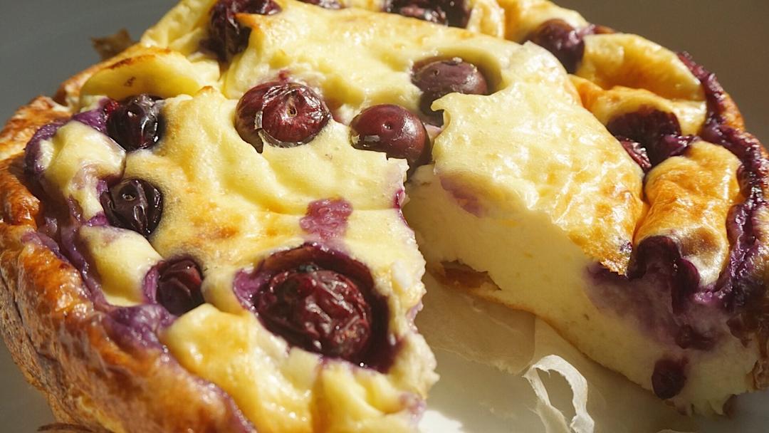 🖐🏻🤙🏻无需打发奶油一次成功的✅#爆浆蓝莓酸奶蛋糕