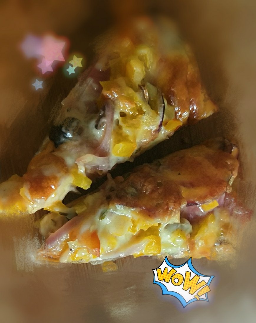 芝士培根火腿披萨Pizza