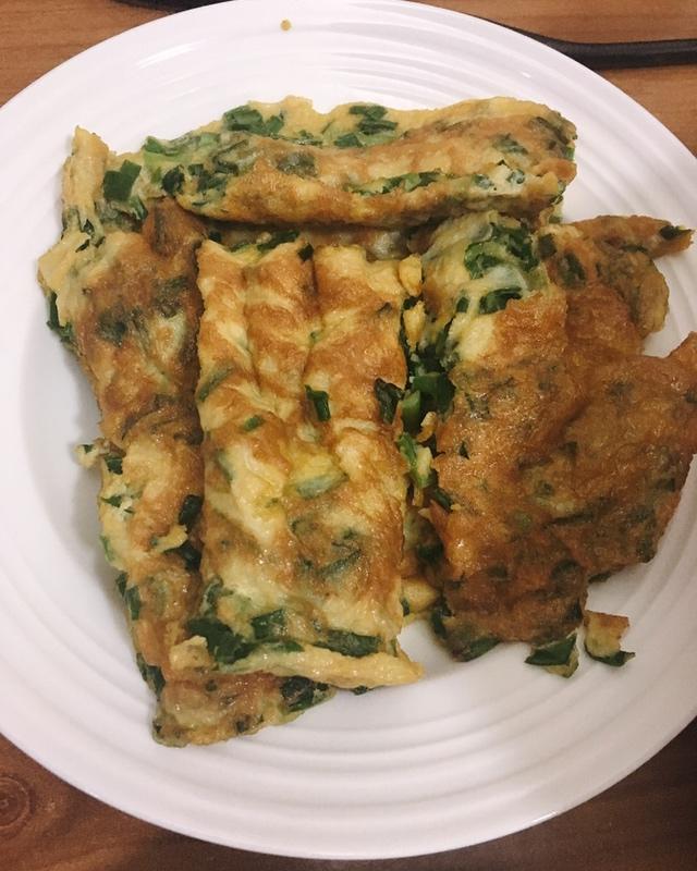 韭菜煎鸡蛋