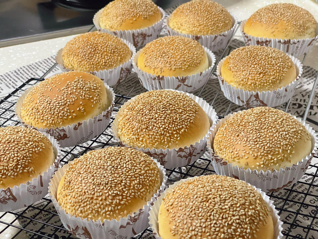 零失败汉堡胚（一次发酵）