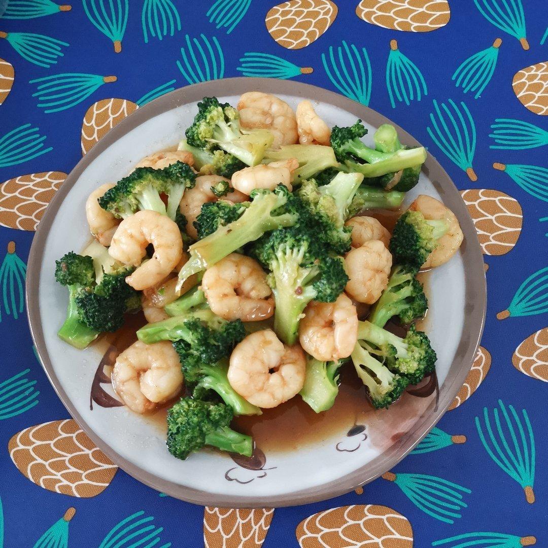 西兰花炒虾仁🍤