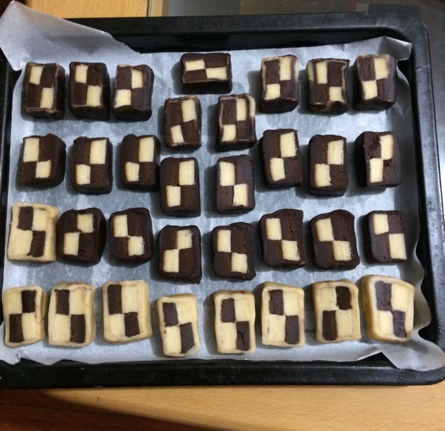 双色格子小饼干