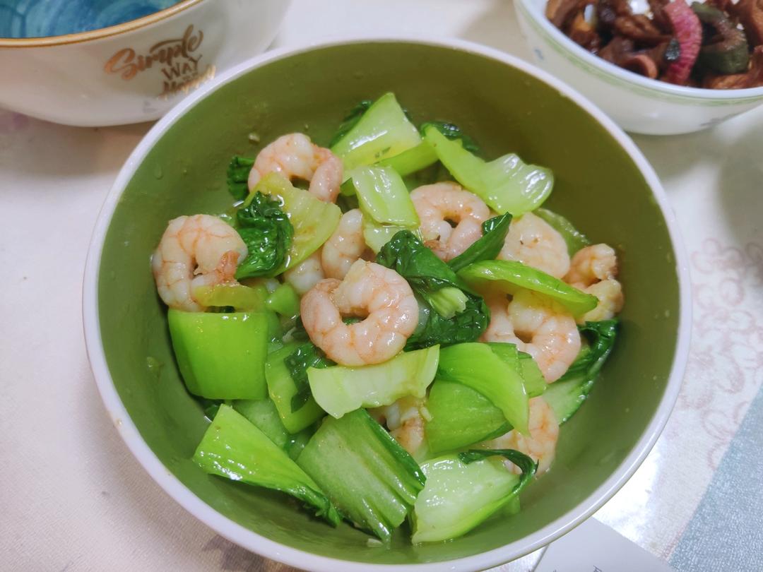 虾仁香菇炒油菜