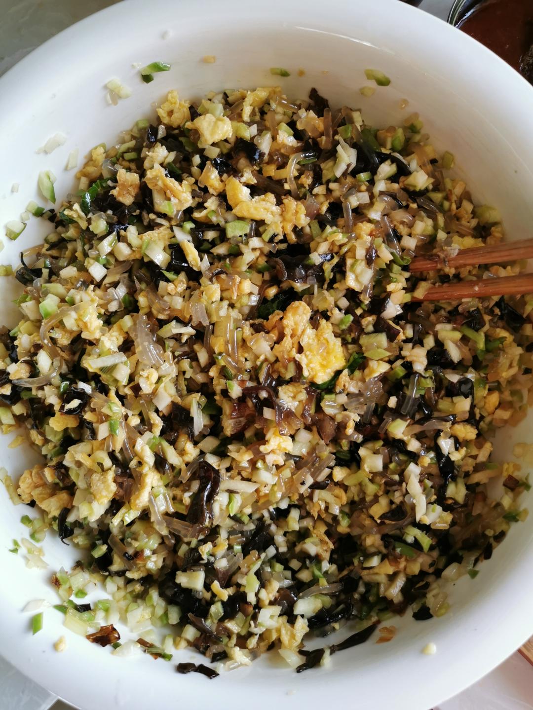 素馅饺子🥟青萝卜粉条鸡蛋饺子