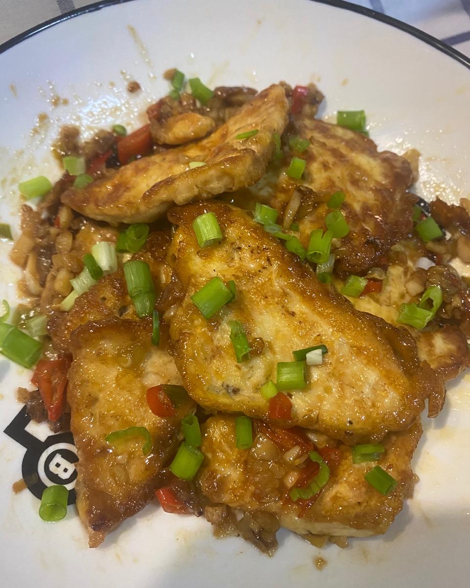 焖煎豆腐