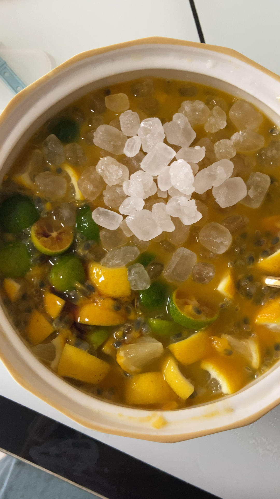 夏天必备【百香果青桔柠檬茶】