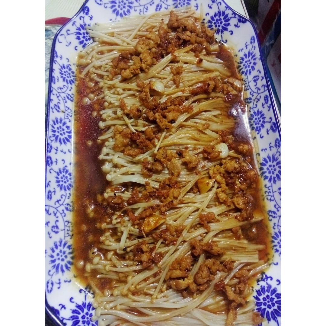 蒜蓉蒸金针菇