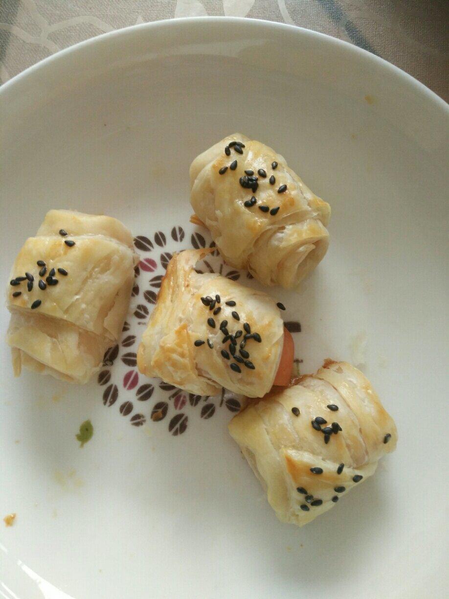 手抓饼版可颂火腿卷