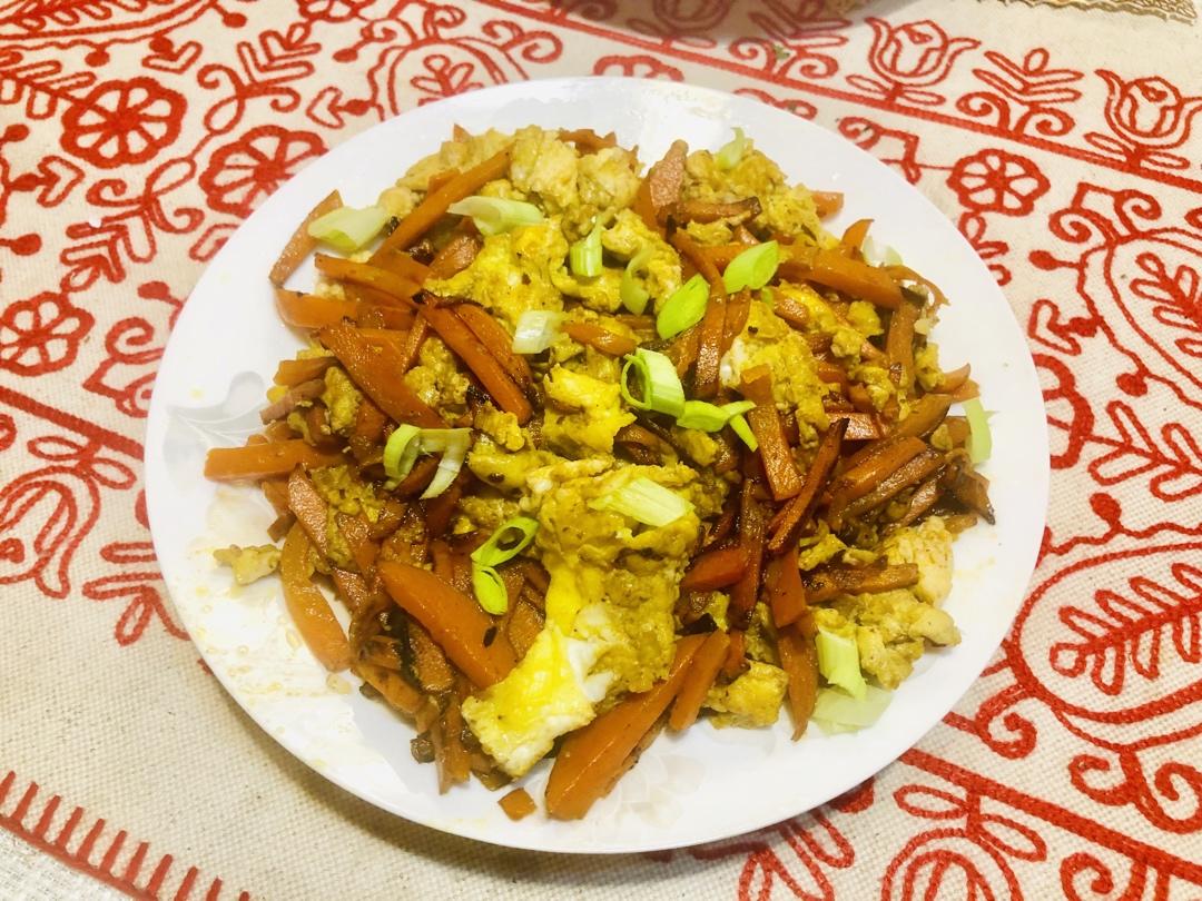 鸡蛋炒胡萝卜丝