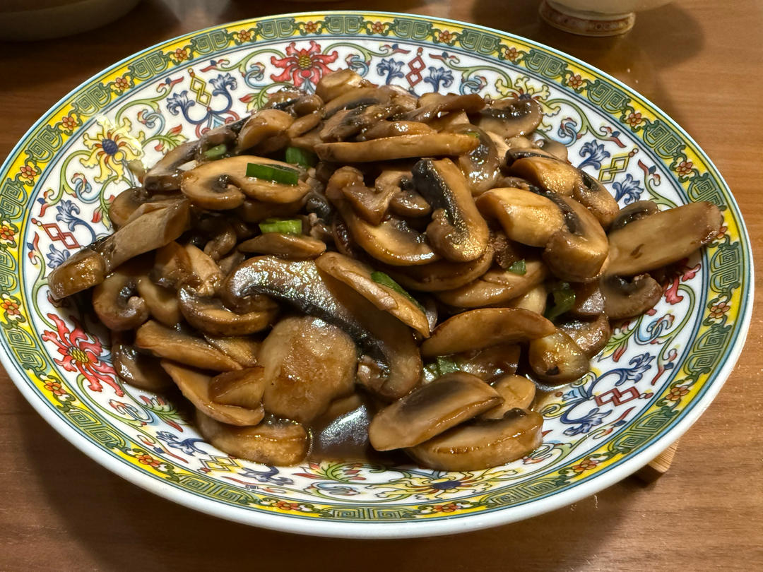 下饭菜蚝油炒口蘑