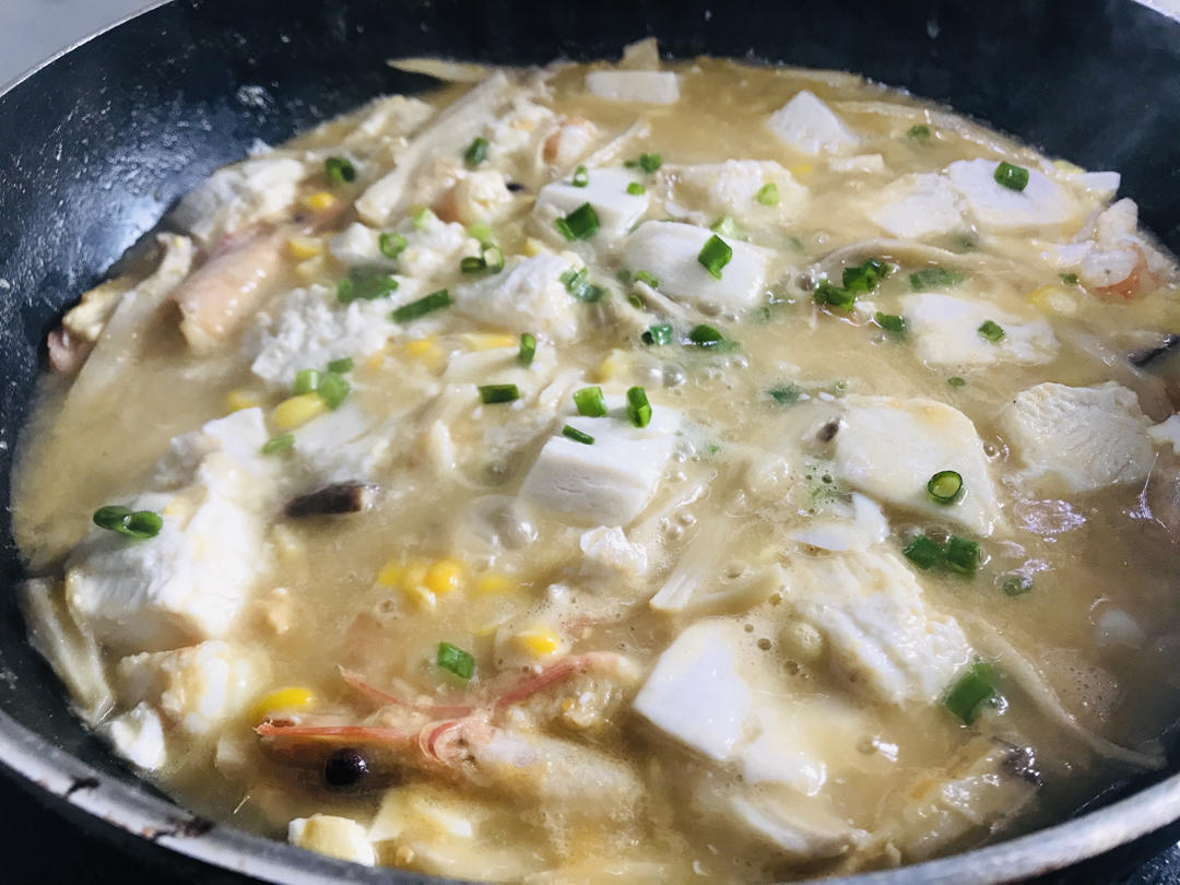 蟹黄豆腐（咸蛋黄版）