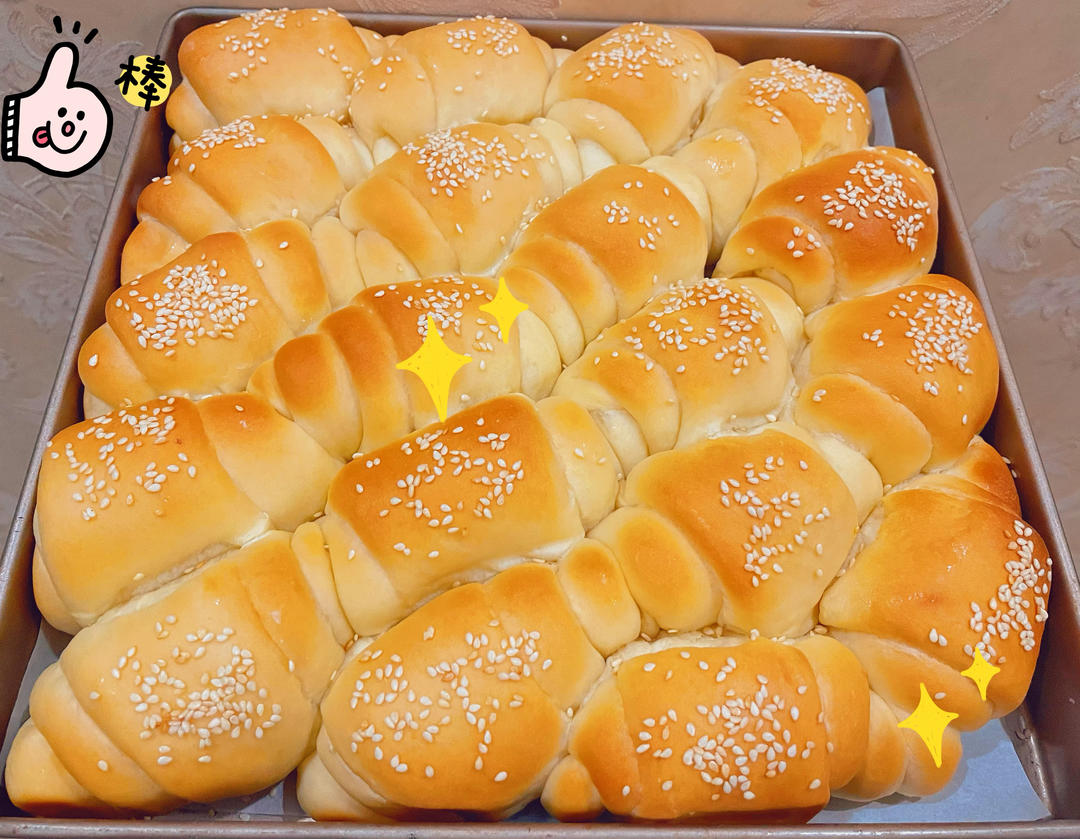 牛奶面包卷-超级软