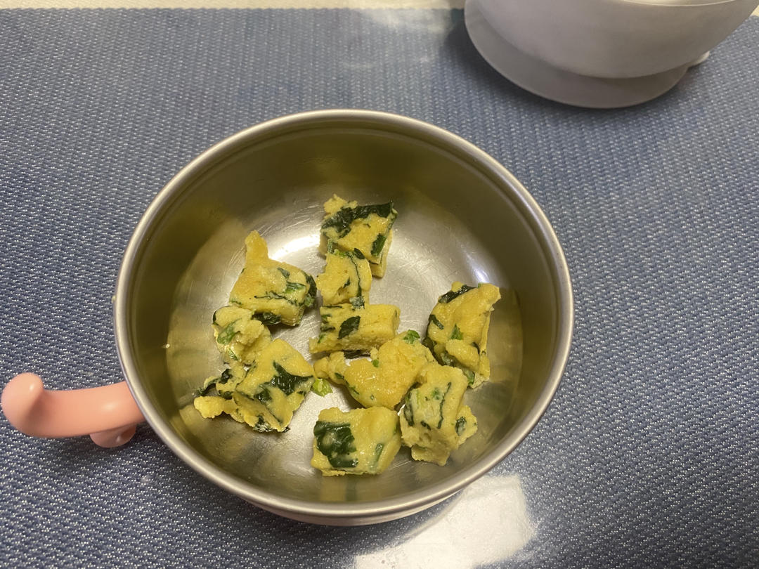 消耗米粉的好方法～宝宝蒸糕