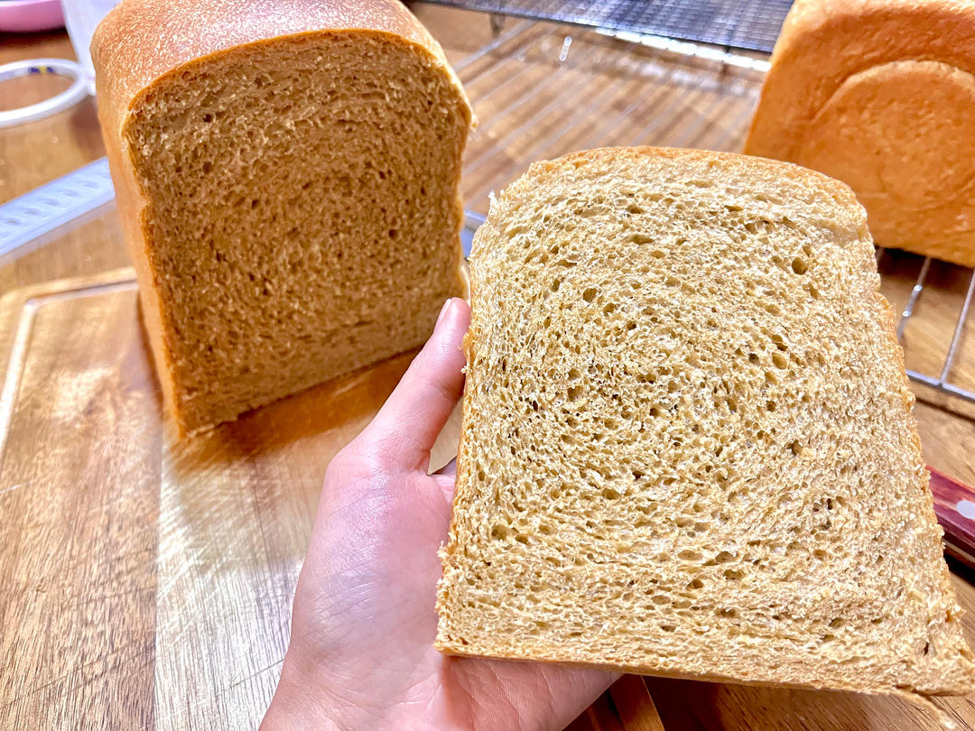 拿铁咖啡风味全麦吐司🍞疯狂消耗淡奶油‼️